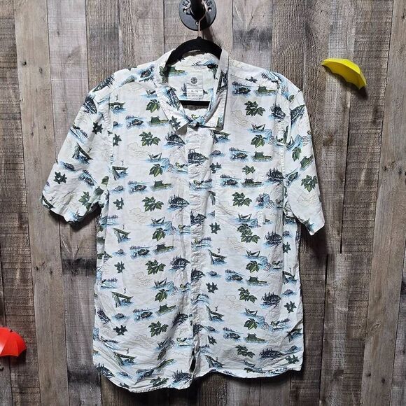 Element Wendel Tropical Print Button Down Shirt - Picture 2 of 6